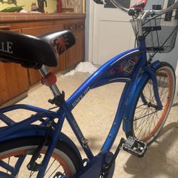 Brand New Blue And Orange Beach Cruiser