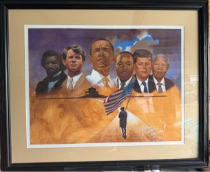 27 inch high and 33inch wide Sherman Edward  signed wall art