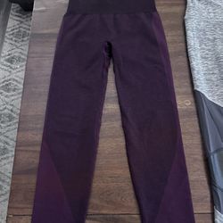 PINK victoria’s secret maroon leggings size x-small