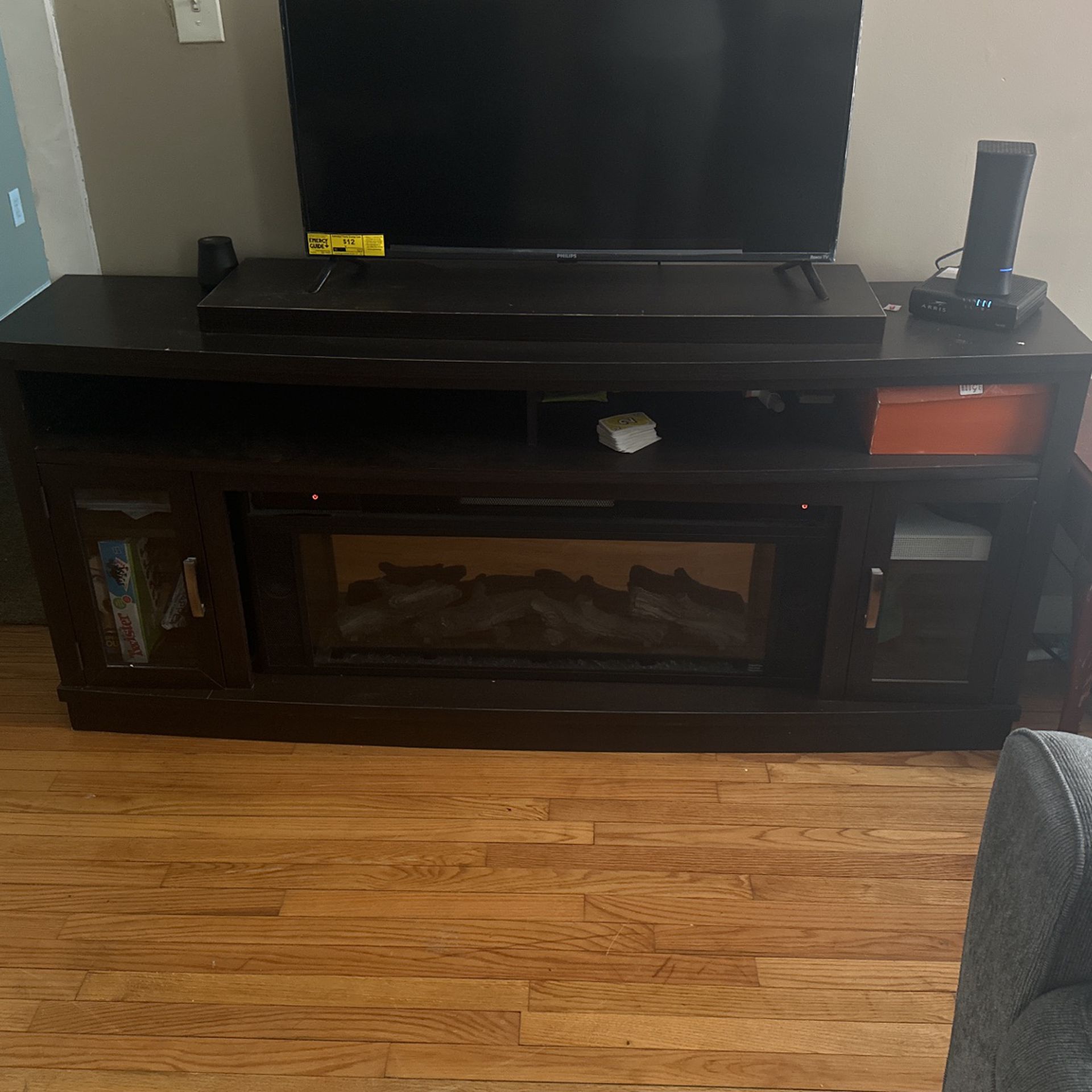 Tv Stand/ Fireplace With Bluetooth 