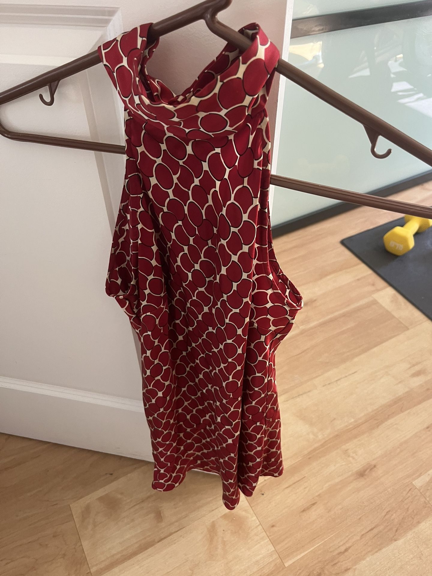 Silk Sexy Red Halter Top