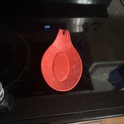 Red Silicone Spoon rest 