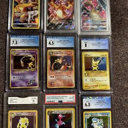 Graded Pokémon Card Slabs 