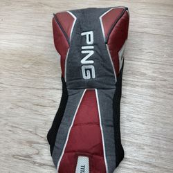 Ping G15 460cc Titanium Driver Golf Head Cover Maroon Grey Black