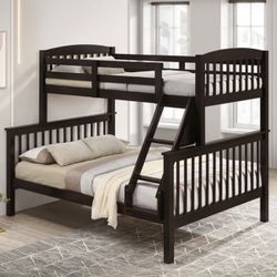 TWIN OVER FULL BUNK BEDS ( FREE DELIVERY )