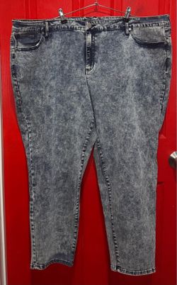 Alivia Ford Women's Plus Size Acid Wash Stretch Skinny Jean