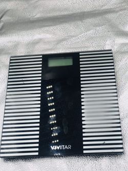 Bath & Body Works Vivitar Digital bathroom floor scale! Brand new in box!Black &white stripes! New!