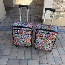 Disney Mickey & Friends Rolling Luggage Set 2-Piece Disney store carry on size 