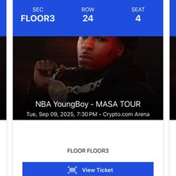 Youngboy NBA Tickets Floor Seats