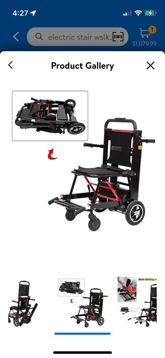 Electric Stair Climbing Wheelchair