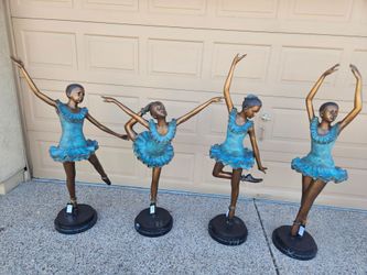 Bronze Ballerina Statue-- NEW