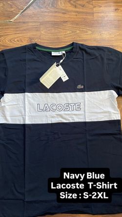 Lacoste Navy Blue Colorblock T-Shirt