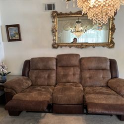 2  Reclinable Couch And Love Seat 