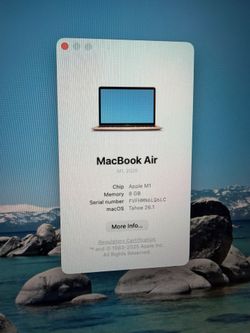 MacBook Air 13in M1 8GB 256GB Headless Unit