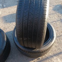2 Used Tire Hankook Dynapro HP2 Plus  Size 285/40/22 Thumbnail