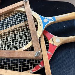 Vintage Wilson Tennis Rackets (one Pair)