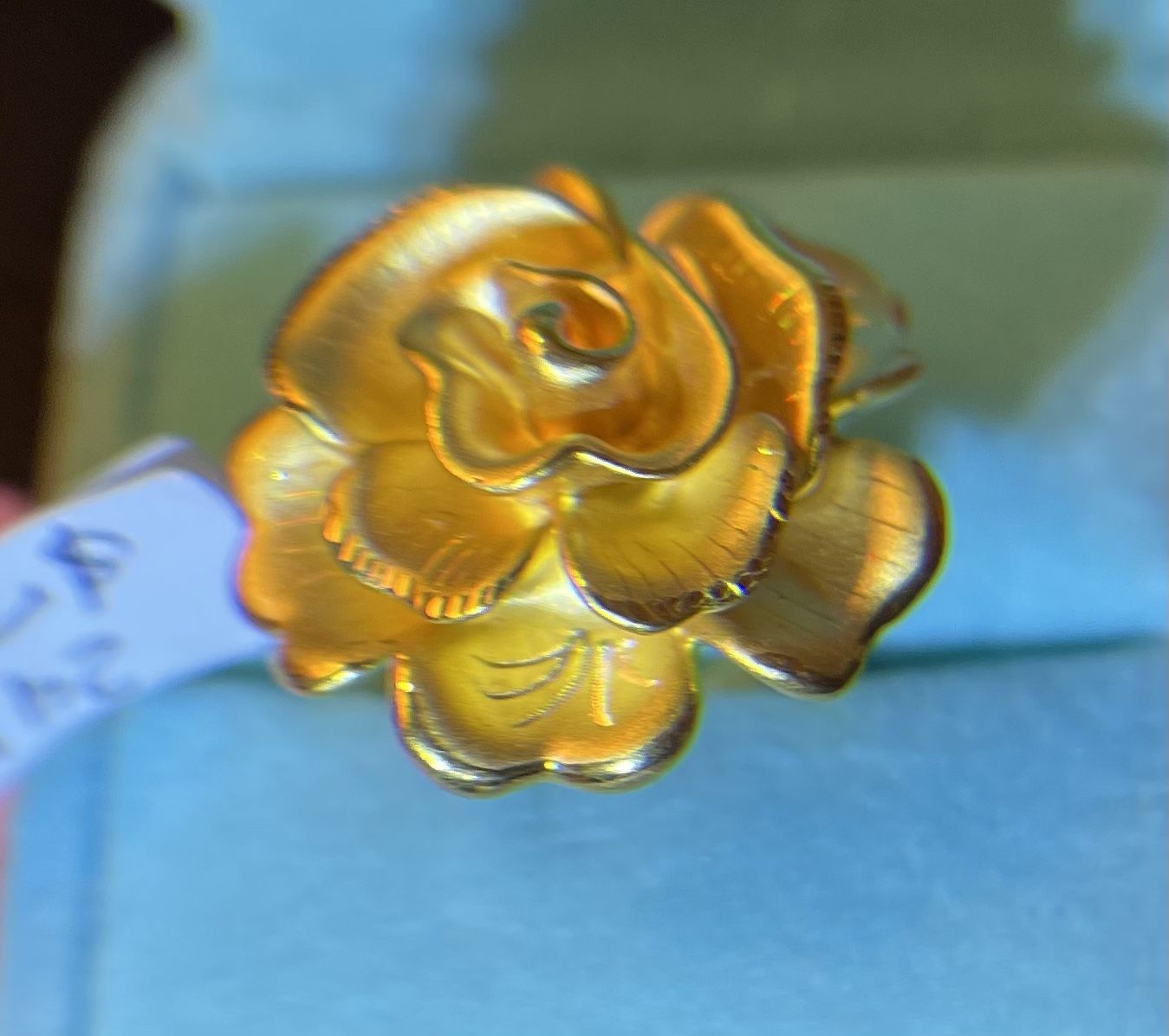 24k REAL PURE PAWNABLE HONGKONG GOLD RING