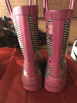 Little girls rain boots size 13/1 LILLY & DAN