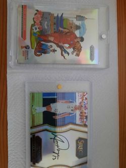 Heung Min Son 2018 Prizm National Landmarks & Alex Morgan 2017-18 Select autograph