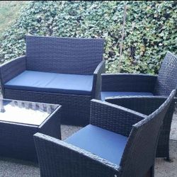 4 Piece Patio Furniture Set 