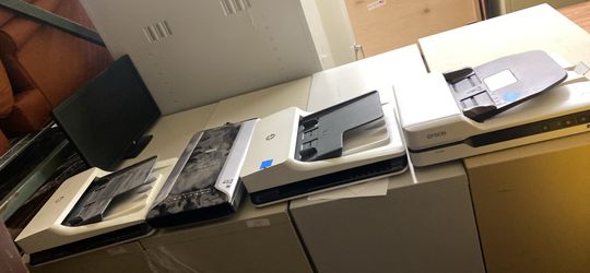 Different Size Of Scanners And Printers