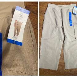 New Khaki AG Women's Saige Pants Size L