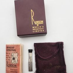 Vintage Ronson Lighter Box Only  World's Greatest Lighter USA