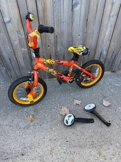 77546 14” 3-5 yrs children's BMX-style bicycle with training wheels