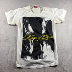 Vintage Style Kings Of Leon Women’s XS White T Shirt Art Album Rock #7A