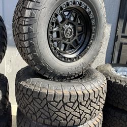 ✅🔥🔥vendo Rines 17x9 De Ancho De 6-139.7 Con Tires 285/70/R17 Nuevas Por $1400 ✅✅🚀