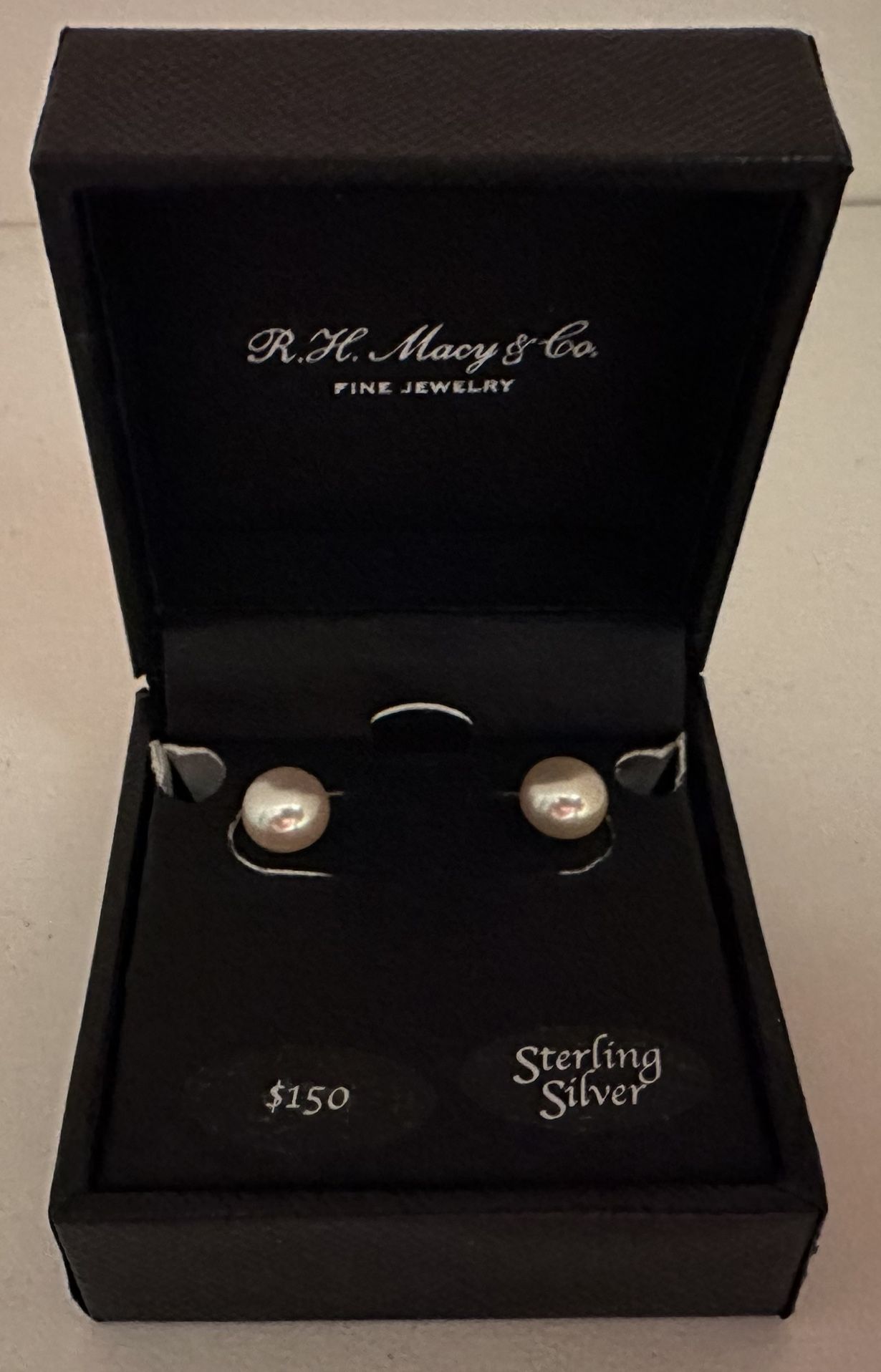 New Pearl Sterling Silver Earrings