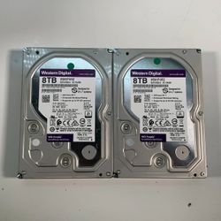 Lot of three western digital  8tb  hd
