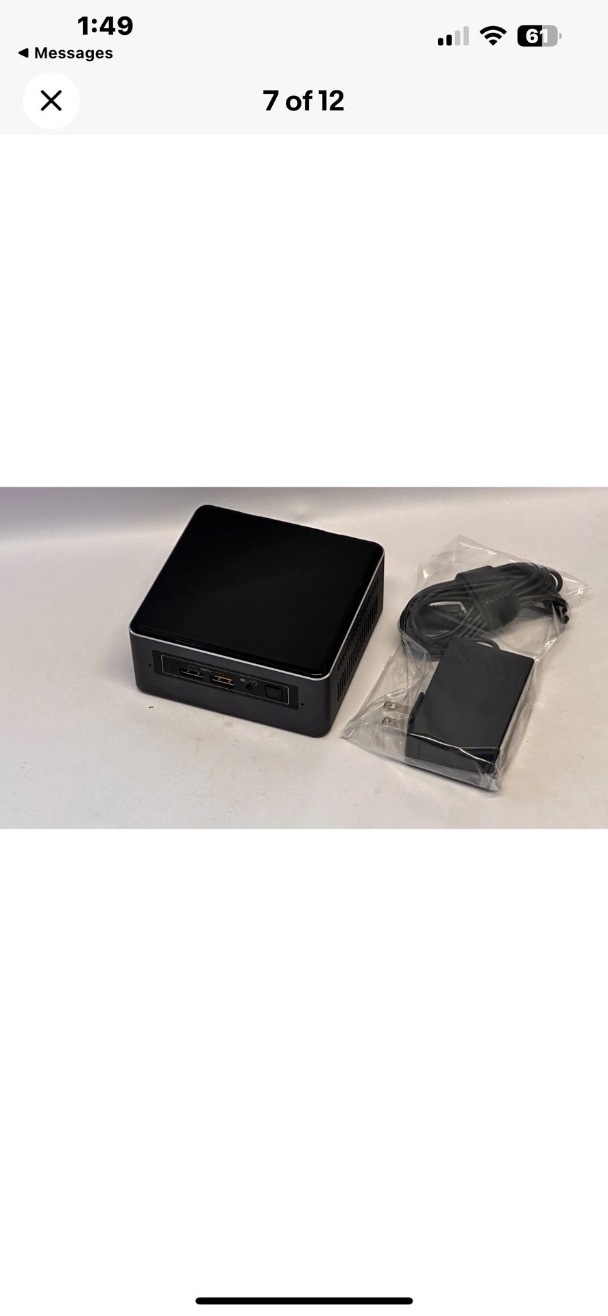 Intel NUC Desktop NUC7I5BNH Intel i5 - 7Gen - 8GB RAM - No Storage