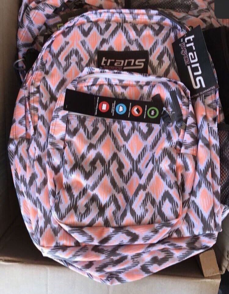 JanSport Cross Town Backpack School Student Book Bag laptop sleeve