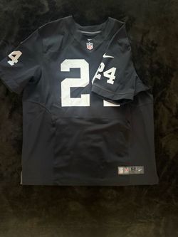 Raiders Woodson Authentic Nike NFL  Automatic #24 Football Jersey Size 52