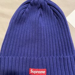 Supreme Box Logo Beanie Blue 