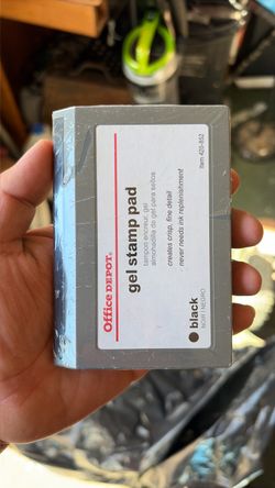 Office Depot Black Gel Stamp Pad