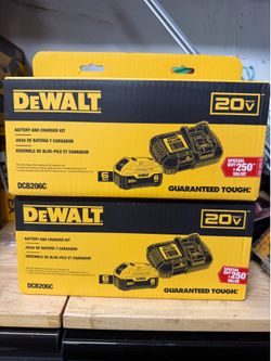 DEWALT 20V MAX Lithium-Ion 6.0 Ah Battery and Charger $110 EACH BRAND NEW NEVER OPEN FIRM PRICE THANKS