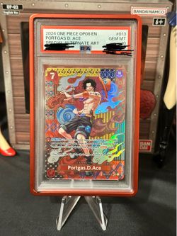 One Piece Portgas D. Ace OP02-013 SP PSA 10