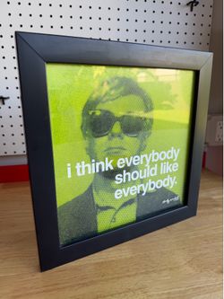 Andy Warhol picture 12 x 12”