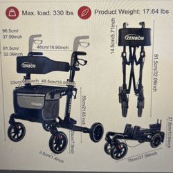 Rollator Walker For Seniors New In Box