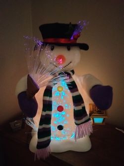 LED Animated Fuzzy Snowman