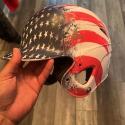 American Flag baseball Helmet 