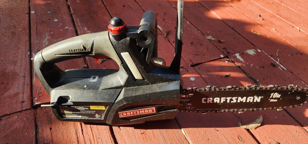 Craftsman Chainsaw Battery Operated With Charger No Battery,