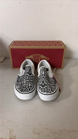 Snake print vans