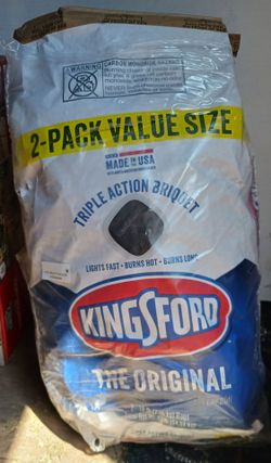 2 PACK OF KINGSFORD CHARCOAL BOUGHT & DON'T NEED ONLY WANT WHAT I PAID FOR IT SEE PHOTOS