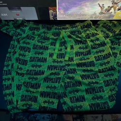 Batman Graphic Print Drawstring Shorts size medium