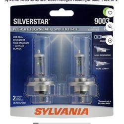 Sylvania Sylvania 9003 SilverStar Auto Halogen Headlight Bulb, Pack of 2