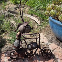 Motor Cycle Garden Art