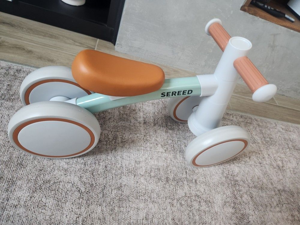 SEREED White and Orange Balance Bike
